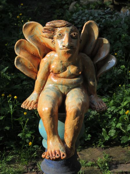 Kerámia angyal szobor