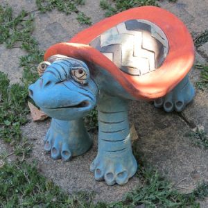 Kerámia teknős szobor
