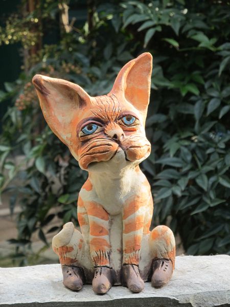 Kerámia macska szobor