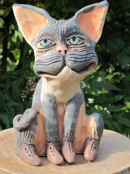 Kerámia macska szobor